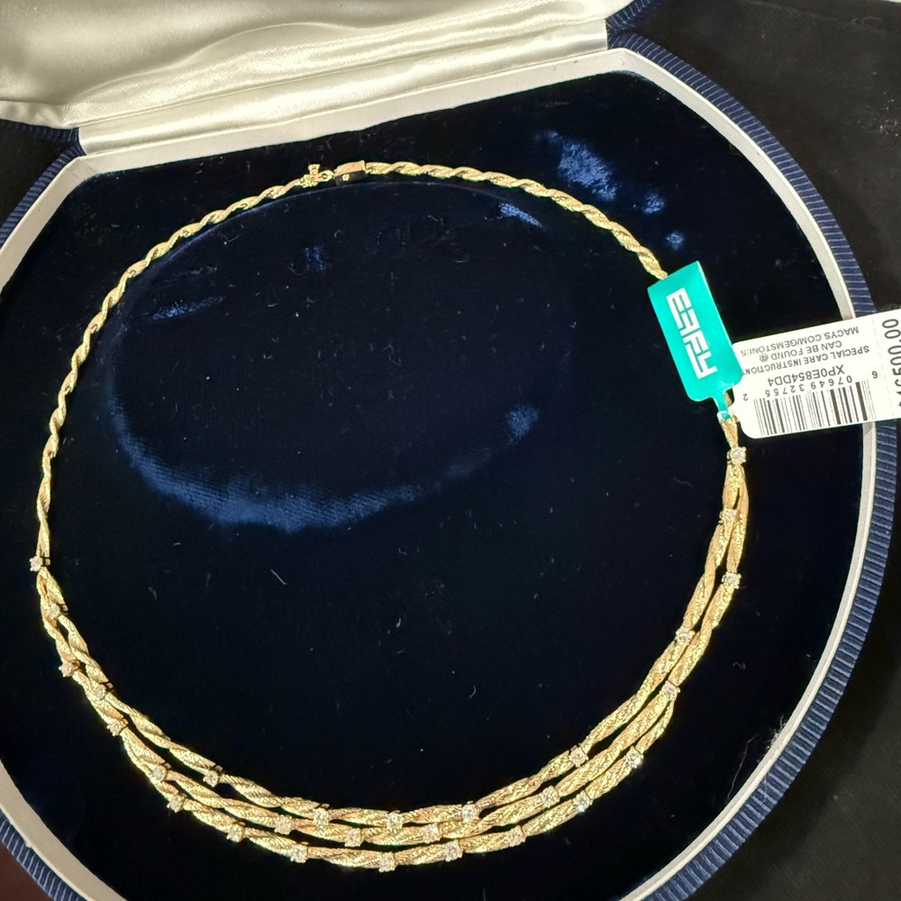 Effy Elegant Gold Twisted Necklace